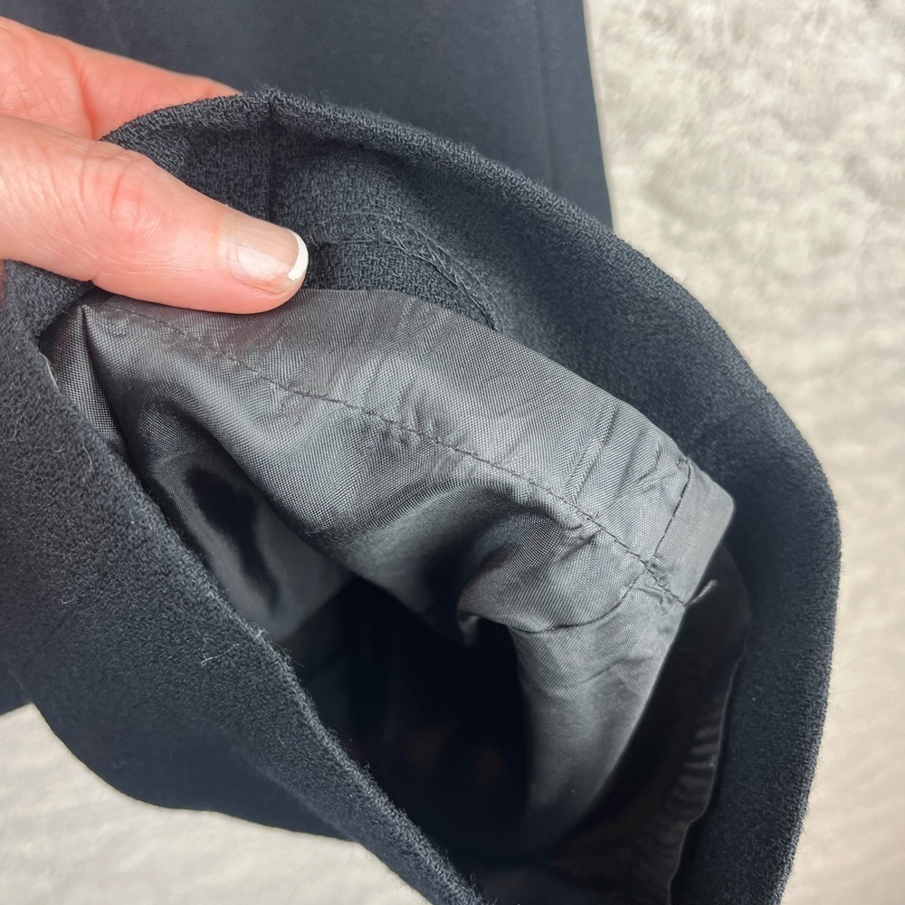 LAUREN RALPH LAUREN 100% Wool Black Pants Trousers Size 12 - Picture 9 of 12